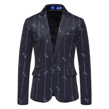 Высококачественные осенние блейзеры, мужской приталенный строгий костюм в британскую клетку, пиджак, мужская вечеринка, Свадебное деловое Приталенное повседневное пальто, смокинг