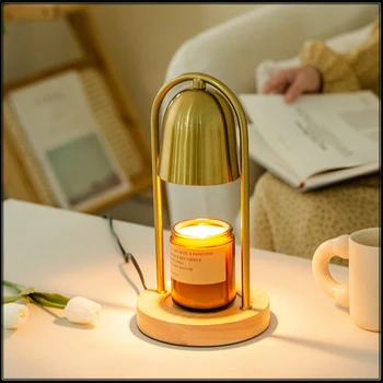 Ретро Электрическая настольная лампа для плавления свечей, лампа для нагрева свечей, безопасная лампа для подогрева свечей, переключатель затемнения света для украшения спальни