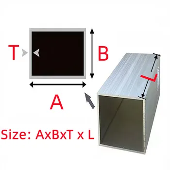 Индивидуальные квадратные металлические алюминиевые AL-трубки, труба индивидуальной длины, материал 