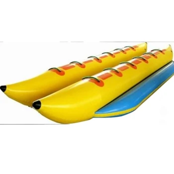 Прочный дешевый надувной банан на 8-10 мест для водных лыж и лодочных трубок для проката