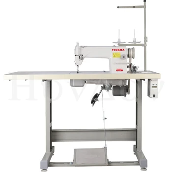 Бытовая высокоскоростная слесарная швейная машина электрическая промышленная швейная машина с одной иглой плоская машина для поедания толстых