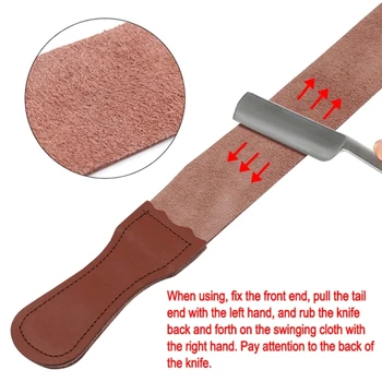 Ремень Для заточки ремня для бритья Strop Ремень для заточки парикмахерских прямых ножей для бритв и ножей Прямая поставка