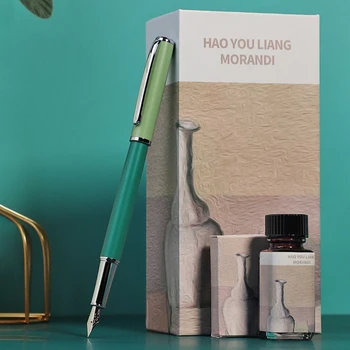 Классический набор ручек Morandi для заправки чернил, мешочек, флакон с чернилами, подарок для КЕЙСА Calligrap JIAN